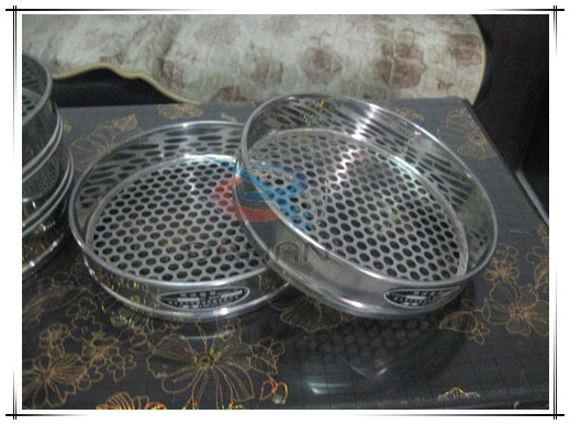 300直徑沖孔板試驗篩 300直徑沖孔板試驗篩